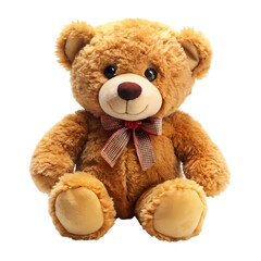 Obraz premium Cute Brown Teddy Bear isolated on transparent background