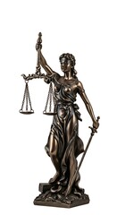 Bronze Lady Justice Statue - Symbol of Law and Fairness.