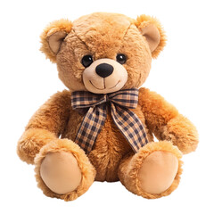 Fototapeta premium Cute Brown Teddy Bear isolated on transparent background