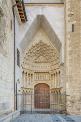 Portada de Santa Ana, Oldest Entrance to Santa Maria Cathedral, Vitoria-Gasteiz, Spain