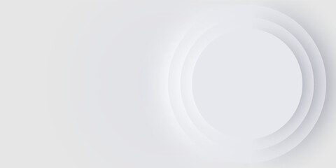 Bright circular shapes. Light, soft, clear, and simple vector illustration. Elegant abstract background with copy space.