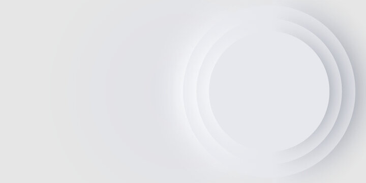 Bright circular shapes. Light, soft, clear, and simple vector illustration. Elegant abstract background with copy space.