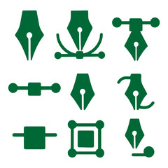 Icon Pen Tool Anchor Points Design