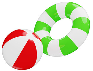 3D_浮き輪_ビーチボール © 四ッ谷