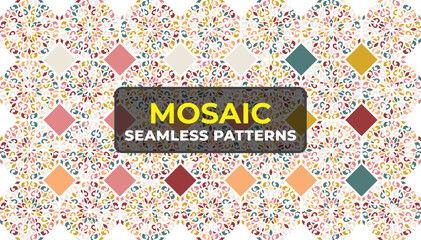 Modern Geometric Colorful Pattern Background with Vibrant Vector Texture
