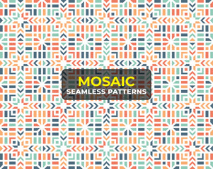 Dynamic 90s Inspired Geometric Pattern Set with Vibrant Colorful Backgrounds
