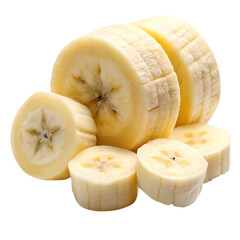 Banana isolated on transparent background