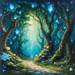 abstract christmas tree