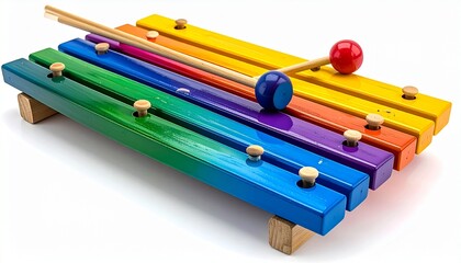 xylophone isolated on white background