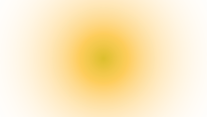 Soft yellow and orange gradient radial blur background isolated on a transparent background abstract