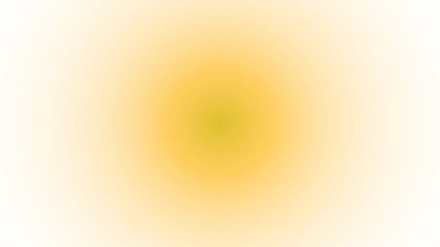 Soft yellow and orange gradient radial blur background isolated on a transparent background abstract