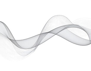 Abstract wavy lines in grayscale