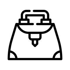 Fototapeta premium handbag line icon