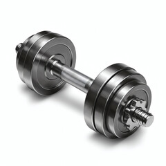 Fototapeta premium Dumbbell Set Isolated on White Background