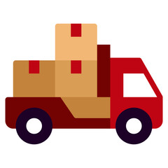 Delivery Truck with Packages
