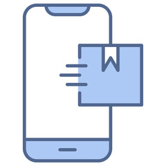 Delivery App Blue Icon