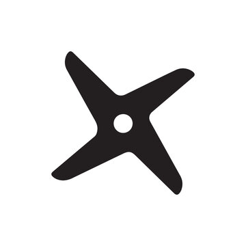 Blender machine blade silhouette vector flat illustration design on white background