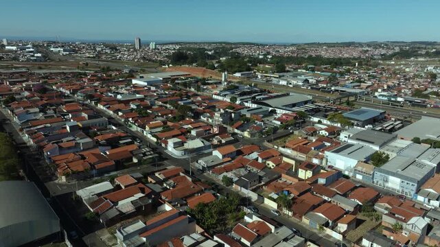 Aerial view of the city of Botucatu. Vila Real District. S&atilde;o Paulo State, Brazil. 08/09/2025