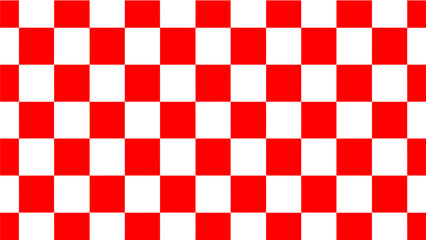 A repeating pattern of red and white squares arranged in a checkered board design background image