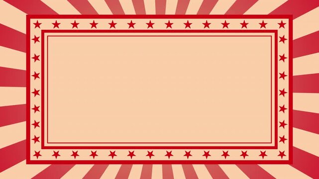 Circus Carnival Background, sunburst circus background Animation Video 4K 