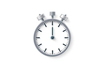 Vector illustration of a timer icon, isolated on white background,  sand timer,  planning