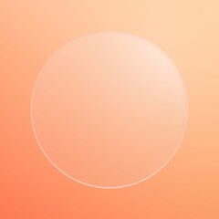 3D背景素材_グラスモーフィズム_オレンジ