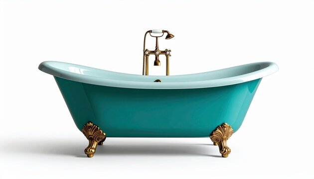 bath tub with bath accessories