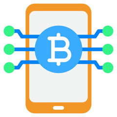 Mobile Cryptocurrency Payment Illustration