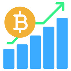 Cryptocurrency Growth Chart Illustration