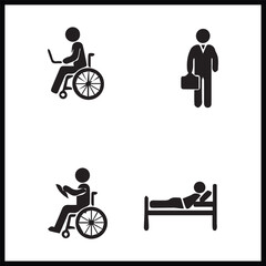 man idea silhouette icon