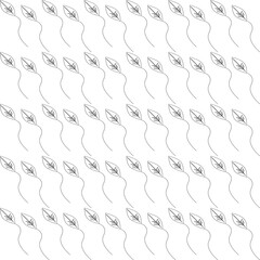 seamless pattern with leafy pattern decorative vector illustration