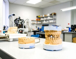 Dental models on a lab table (1)