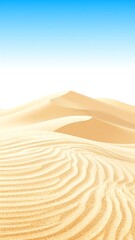 Desert dunes under a clear sky
