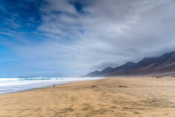 Cloudy day on the Cofete beach - Fuerteventura landscapes