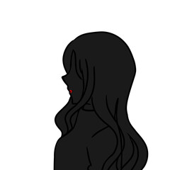 woman silhouette simple illustration
女性　シルエット　シンプル　イラスト