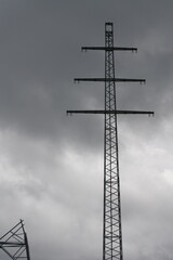 Energie Transporte Elektrizität Strom Gitter maste in Umbau