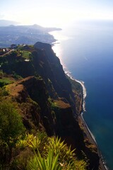 view of the madeira coast of the atlantic