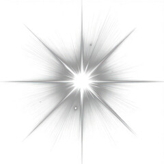 Obraz premium PNG Radiant starburst on black background.