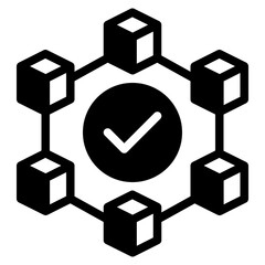 Blockchain Verification Icon