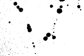 Stains and splashes on a transparent background, ideal for overlay textures