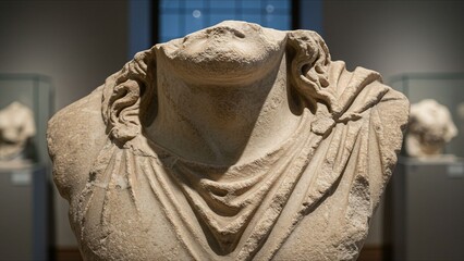 Ancient Marble Torso Sculpture
