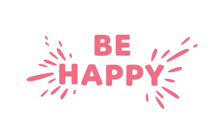 Be happy and smile with vibrant colors and joyful celebration. This graphic promotes positivity and well-being.