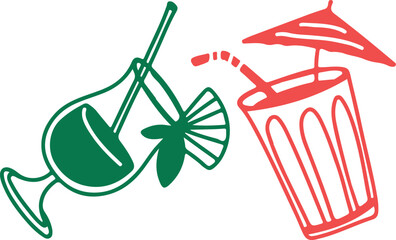 Wine. Winemaking Serving A glass and wine. People drink wine. Pleasure from life. Line art	