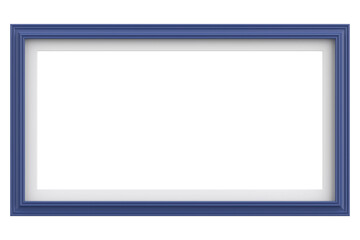 Picture frame. Landscape frame. 3D illustration.