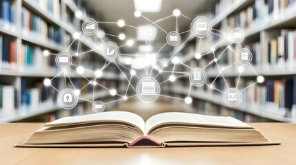 Exploring knowledge connections in a library interactive digital content modern environment