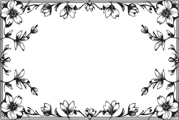Ornate Floral Vector Frames Bundle