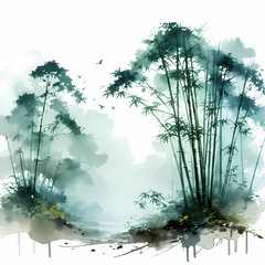 winter landscape with snow