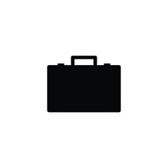 Minimal Solid Briefcase – Classic Black Business Bag Vector