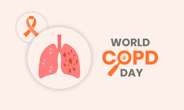 Chronic Obstructive Pulmonary Disease Awareness Poster | November Lung Health Campaign Design - Powered by Adobe