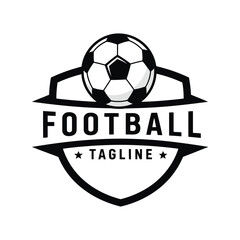 Obraz premium Soccer football emblem badge sport game competition vector emblem design vector